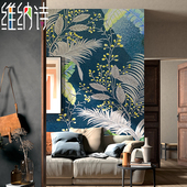 马赛克手工精剪画拼图现代简约玄关电视卫生间浴室壁画背景墙定制