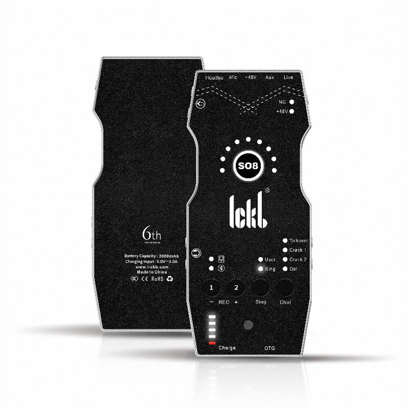 ickb so8最新版声卡直播手机声卡唱歌设备套装主播麦克风六代