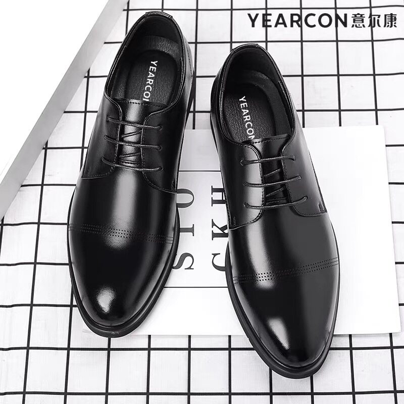 意尔康男鞋2026春季新款男士真皮软底商务休闲皮鞋英伦风四季款男