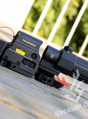 沼泽鹿金属全息红点558G33侧翻模型20MM快拆固定3倍放大模型弹弓