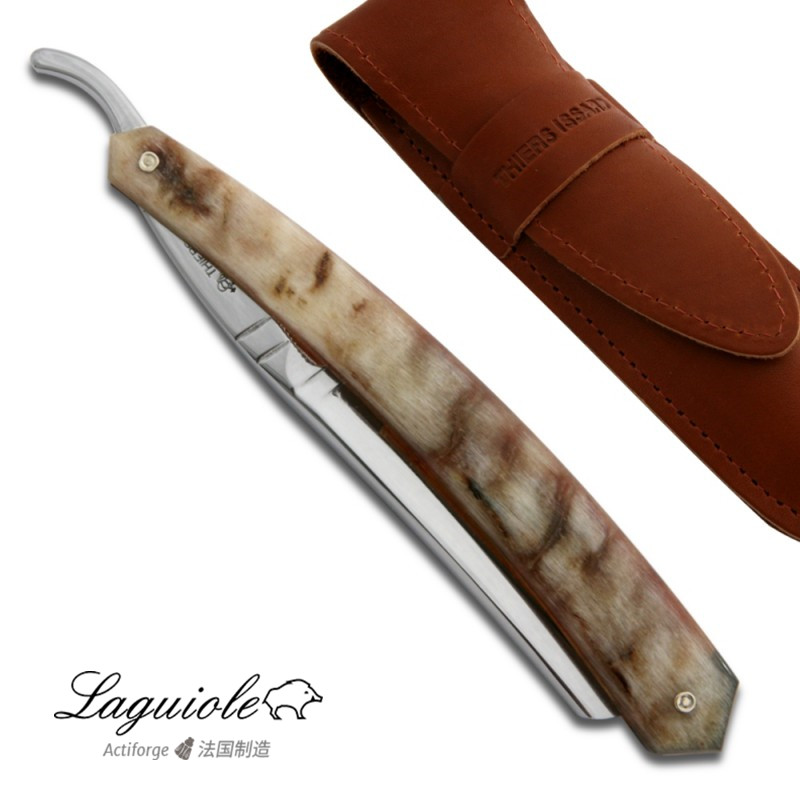 法国 Thiers-Issard 限量版 5/8 指 斯巴达克斯牧羊角安全刮脸刀