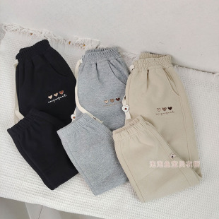 新款 女童运动裤 童装 休闲长裤 子 中大童卫裤 清仓不退换130-170秋季