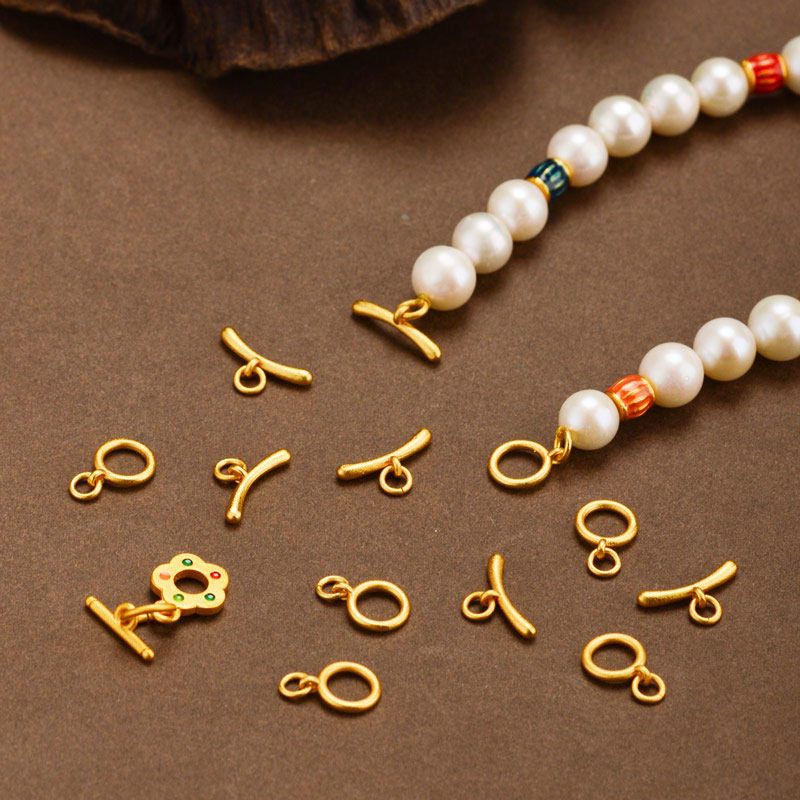 沙金手链收尾ot扣项链挂钩配件