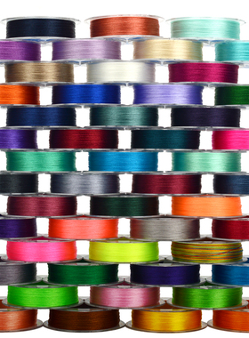 丝光冰丝流苏线3股线 手工刺绣绣花丝线 缠花绕线0.3mm特细编织线