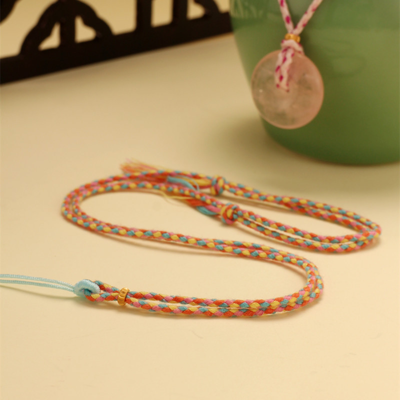 项链戒指绳手工编织挂绳女玉佩吊坠绳子平安扣编绳半成品藏式棉绳