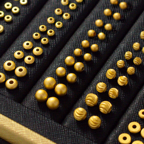 小金珠散珠隔珠手串手链串珠diy