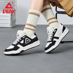 匹克星觉态极板鞋女秋季新款女鞋冬季低帮黑白运动鞋复古休闲鞋子