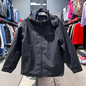 匹克运动风衣男春秋防风户外可拆卸连帽外套拉链开衫 上衣F2241231