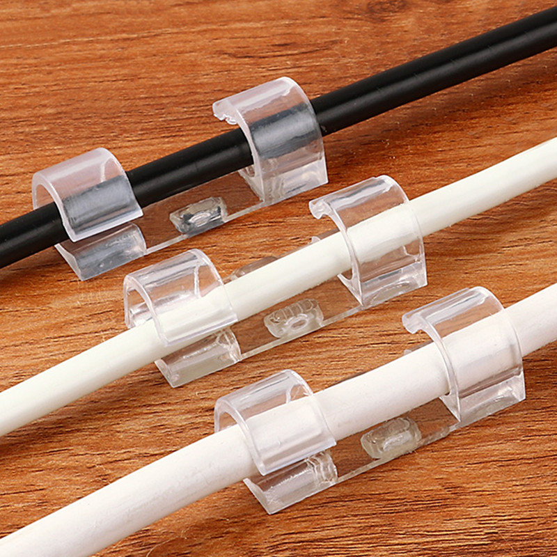 电线走线神器免打孔理线器线网线数据线卡子卡扣夹强力自粘固定器