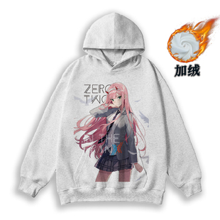 the FRANXX 男女秋冬加绒连帽卫衣DARLING 国家队02动漫二次元