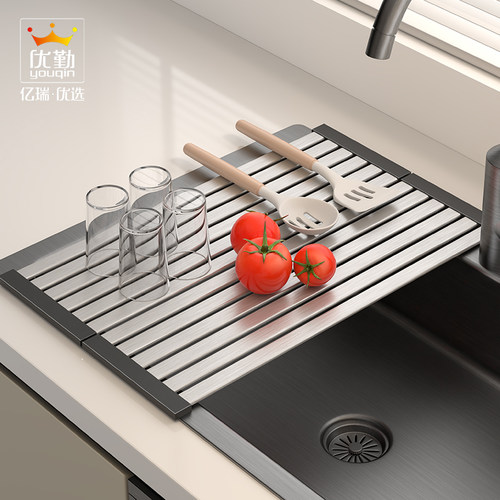 厨房水槽沥水架碗盘沥水篮置物架