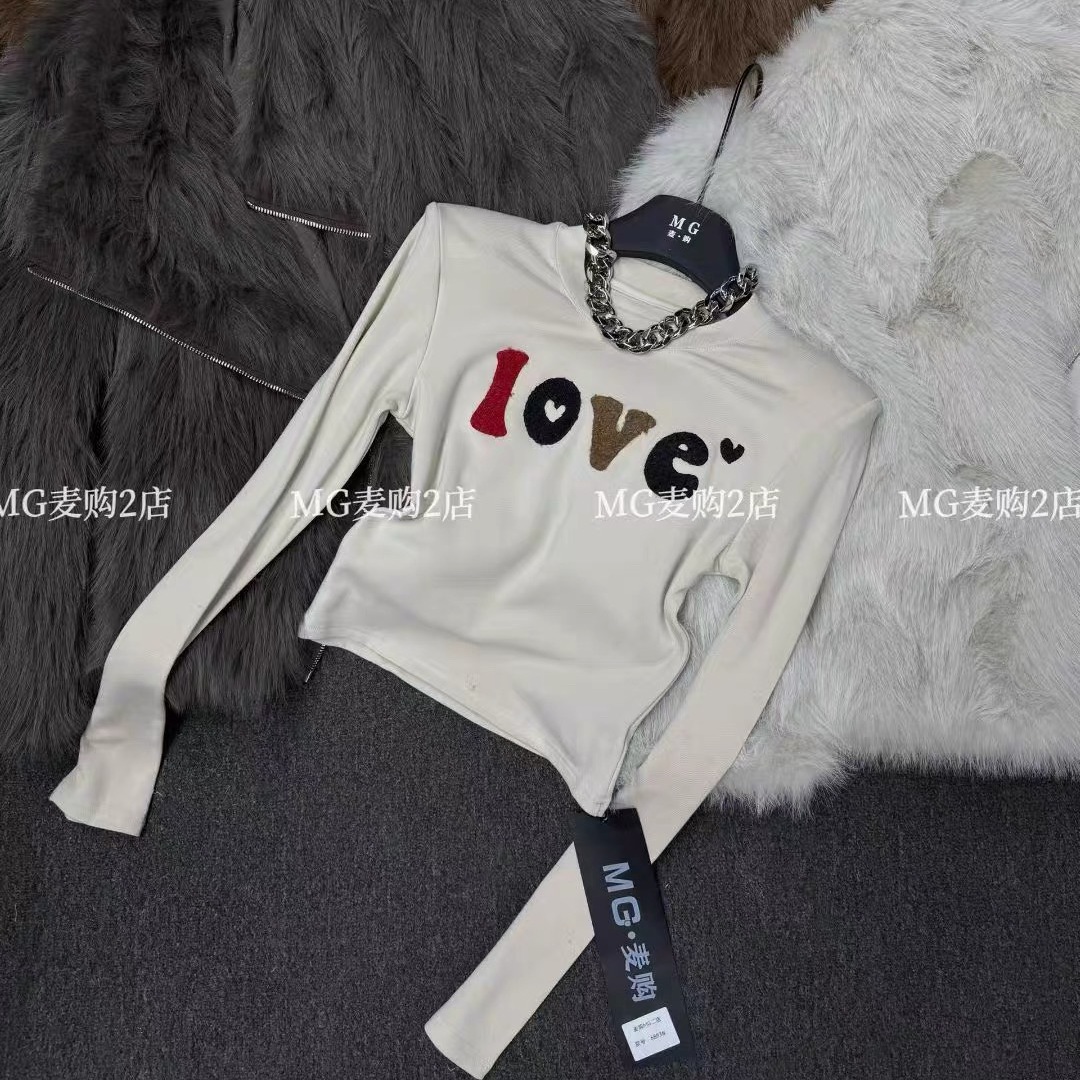 2025秋冬新款韩版辣妹加绒减龄卡通动漫显瘦长袖T恤上衣打底衫女