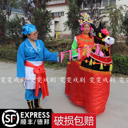 跑毛驴毛驴舞闹元宵道具舞龙舞狮道具民俗表演道具秧歌舞钢丝毛驴