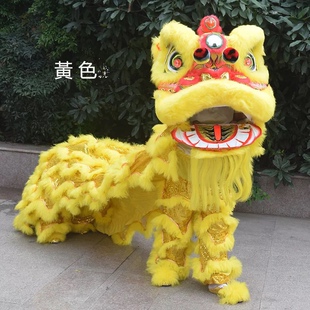 舞狮道具整套南狮醒狮成人双人狮子头单人儿童表演狮舞狮子道具