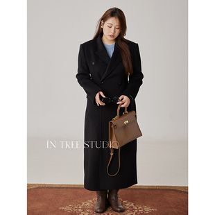 现货 | 喵胖张桶桶【英伦威尔士】收腰长呢子大衣秋冬毛呢长外套