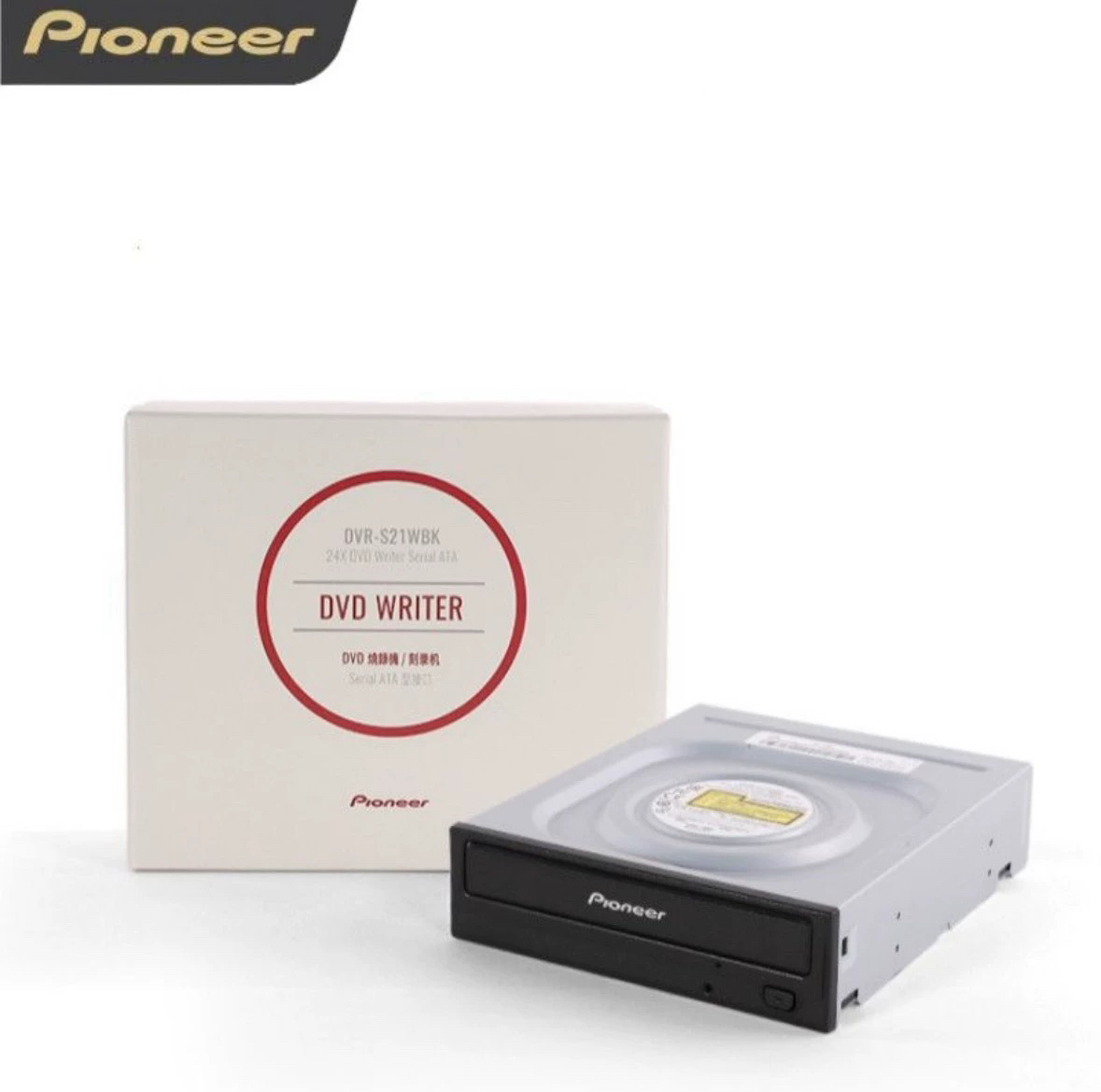 先锋DVR-S21WBK光驱刻录机SATA串口内置台式电脑DVDCD刻录驱动器