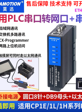 艾莫迅PLC转以太网协议通讯适用CP系列扩展232串口模块 ETH-CP-2P