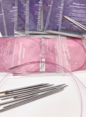 HiyaHiya可拆卸环形针 连接绳 转换头 拧片 编织袜子工具正品现货