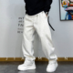 美式 男宽松简约百搭抽绳阔腿运动休闲长裤 复古春秋基础款 直筒卫裤