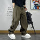 复古拼接针织运动卫裤 男春秋款 潮流垂感直筒裤 美式 青年百搭休闲裤