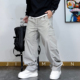 工装 风多口袋褶皱抽绳休闲裤 男2026春秋新款 美式 百搭直筒宽松长裤