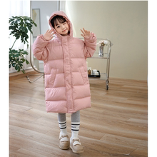 反季断码清仓儿童羽绒服女童男童中长款宽松加厚洋气韩版中童大童