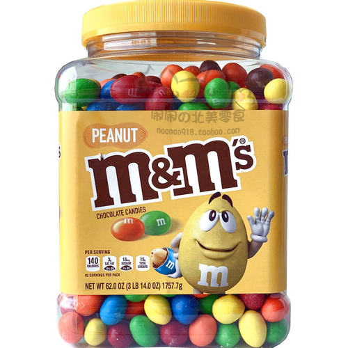 美国M&M'S花生仁夹心巧克力豆