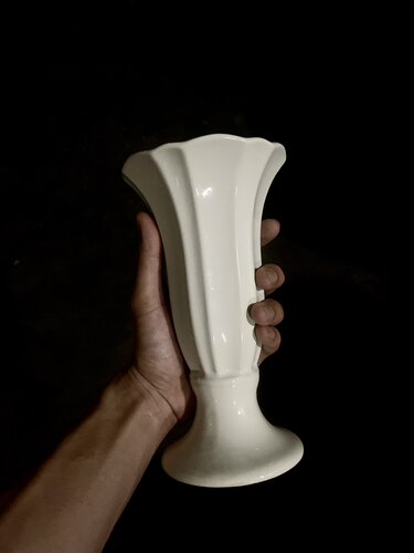 Lenox陶瓷小花瓶21cm可水培富贵竹玫瑰中复古鲜花卉瓶器桌面摆件