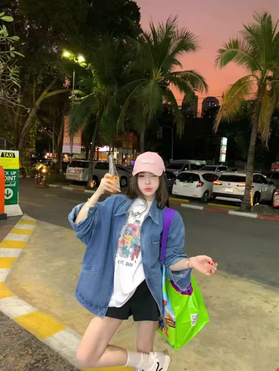 MH家 韩国东大门2026春新款韩版时尚百搭男友风宽松牛仔外套女