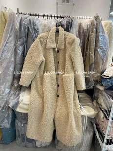 百搭宽松显瘦长款 MH家 时尚 韩版 皮毛一体外套大衣 2025秋冬新款