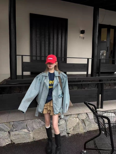 MH家 2026春季新款韩版宽松休闲百搭牛仔外套女短款夹克上衣