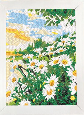 花卉钻石画儿童手工diy大小钻钻石贴画花朵雏菊砖石画厂家批发