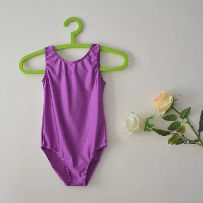 儿童背心舞蹈服芭蕾舞练功服女孩连体体操服男孩形体训练服演出服