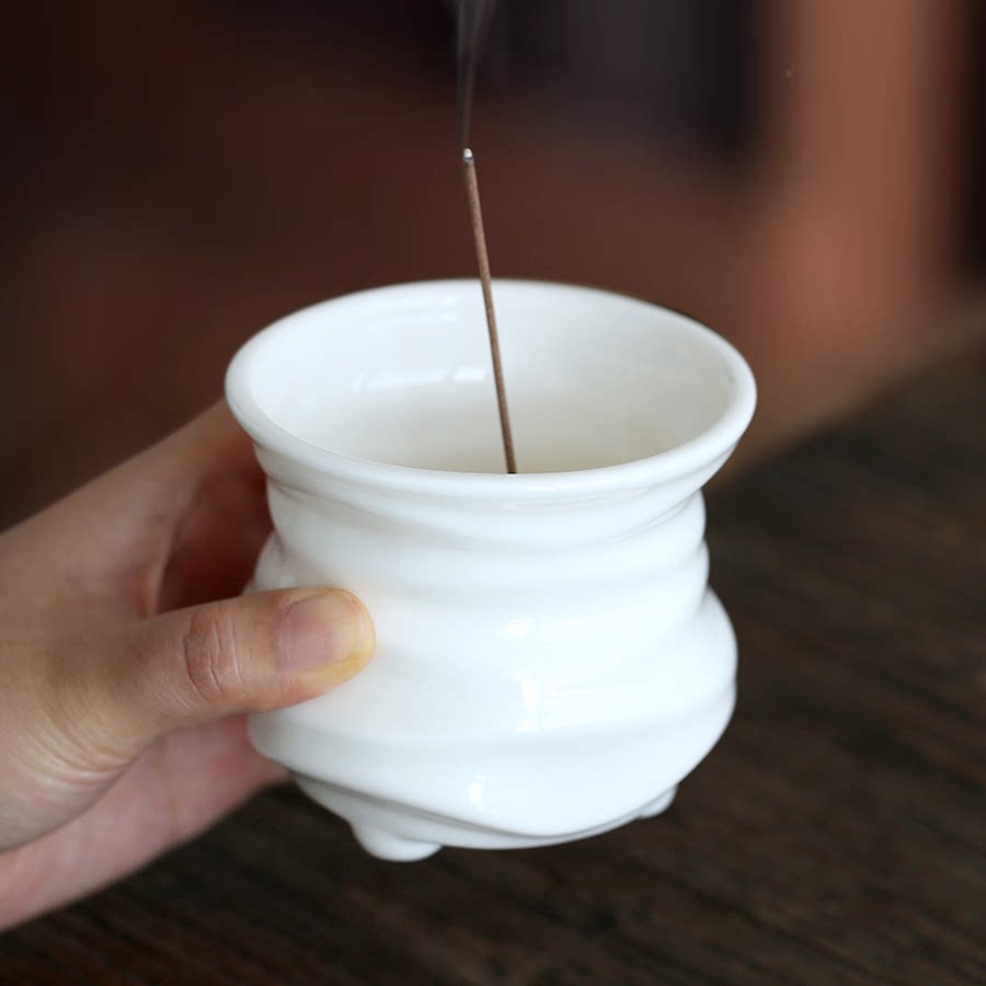 打香篆隔火陶瓷书房摆件