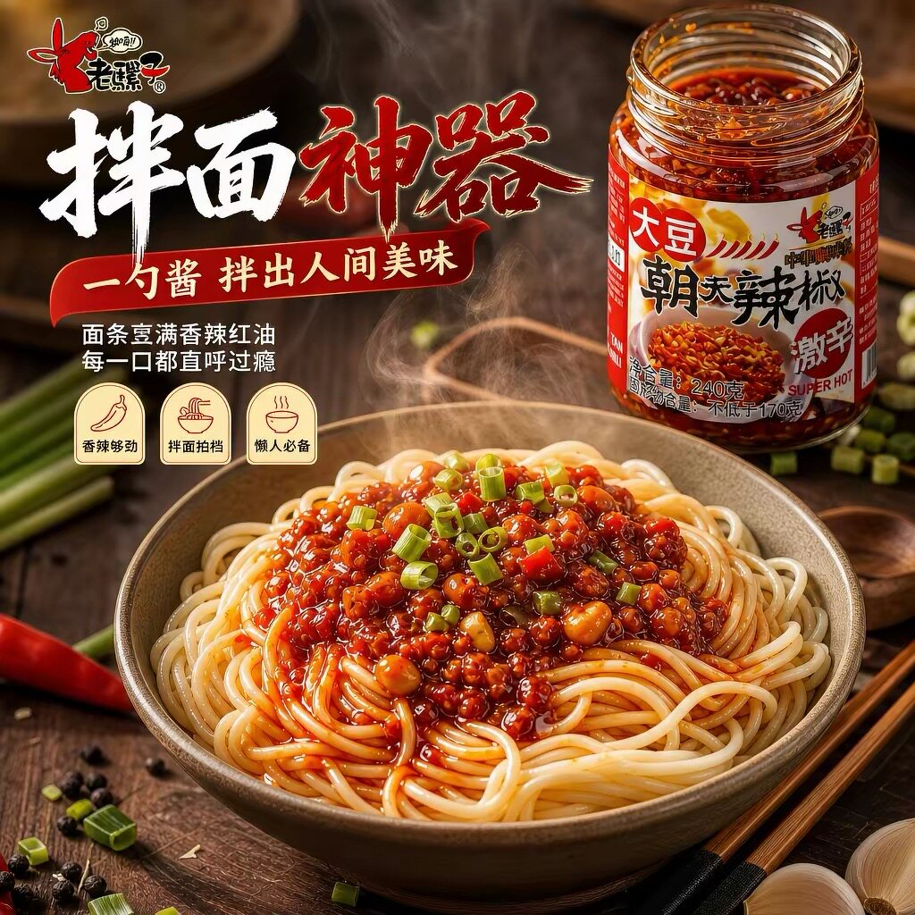 （临期 27年2月到期）中国台湾原产老骡子大豆朝天辣椒240g下饭