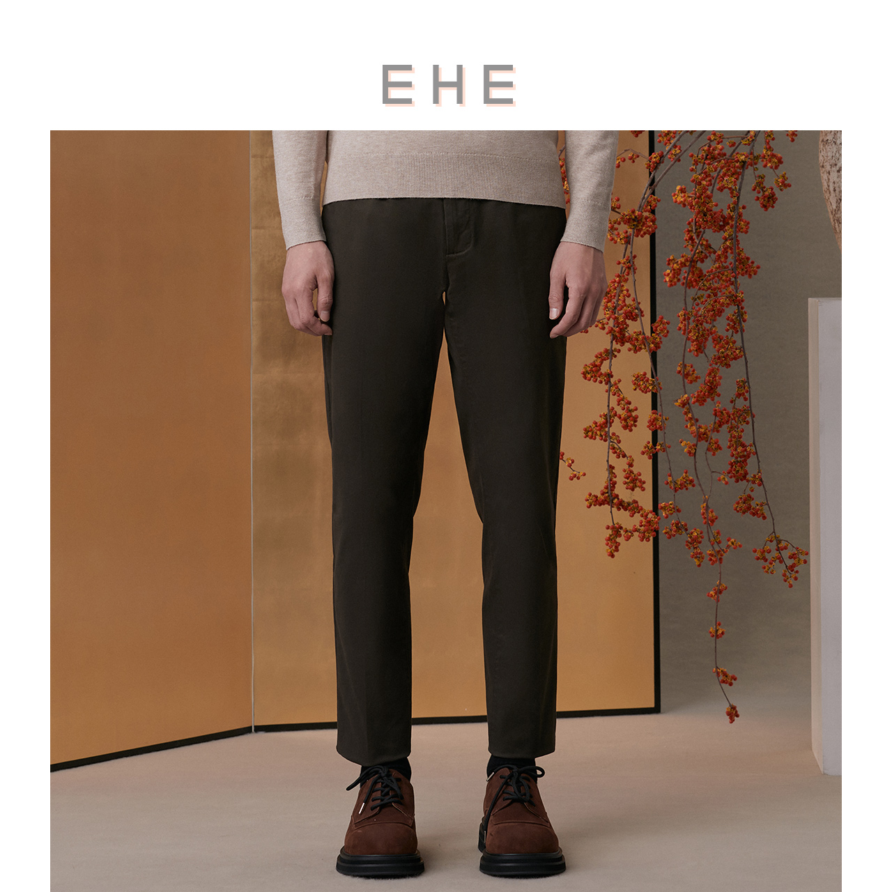 男装设计独特休闲裤ehe直筒