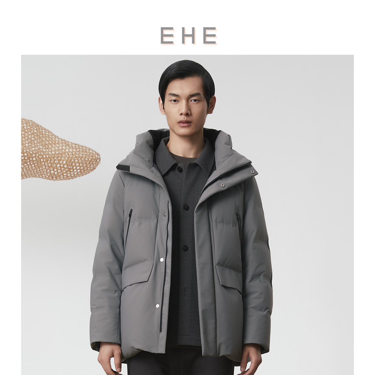 EHE男装90%白鸭绒