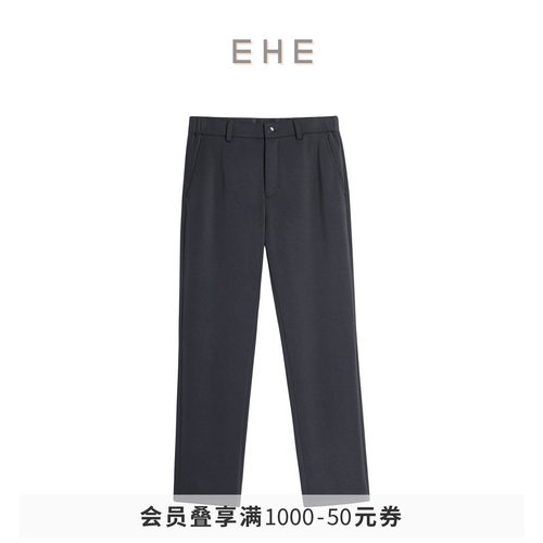 EHE男装莫代尔空气感松弛针织合体弹力腰休闲裤男夏季新款
