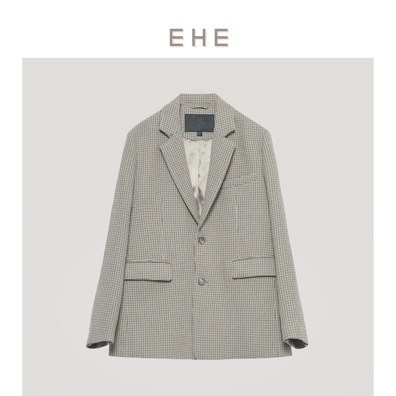 EHE男装千鸟格英伦风西装外套男时尚复古立体修身西服男春夏新款,男装,西服,淘宝优惠券,粉丝福利购,淘宝优惠卷