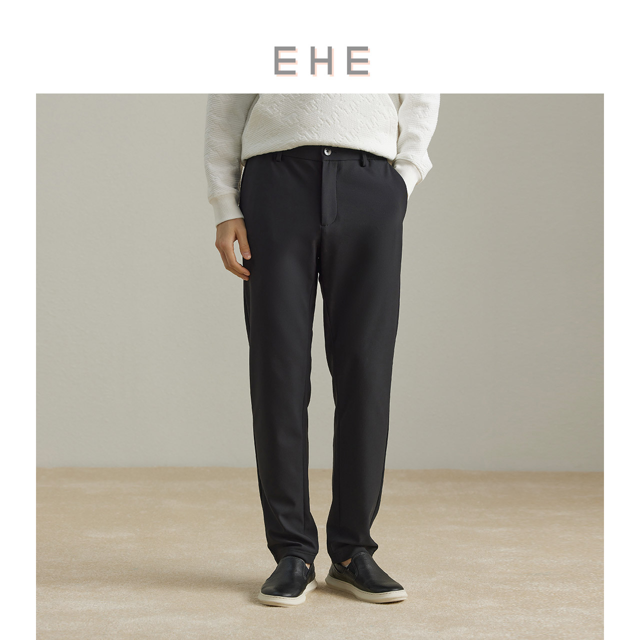 男装长裤ehe秋季新品直筒简约