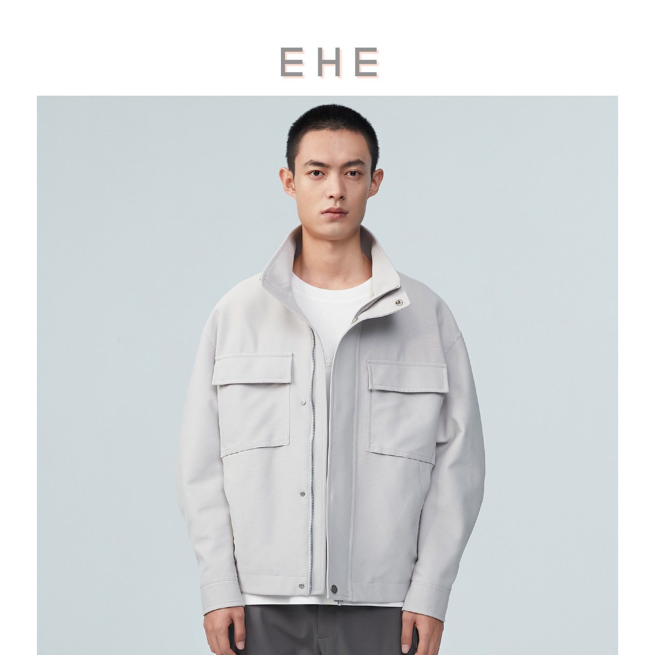 EHE立领春季时尚夹克新款