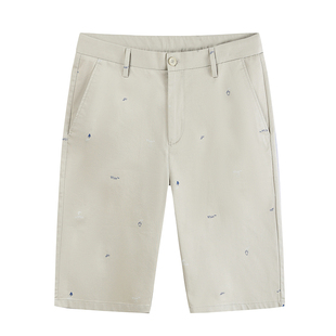 休闲百搭中腰直筒亲肤五分裤 迪仕尼奴男士 薄款 2025夏季 男 休闲短裤