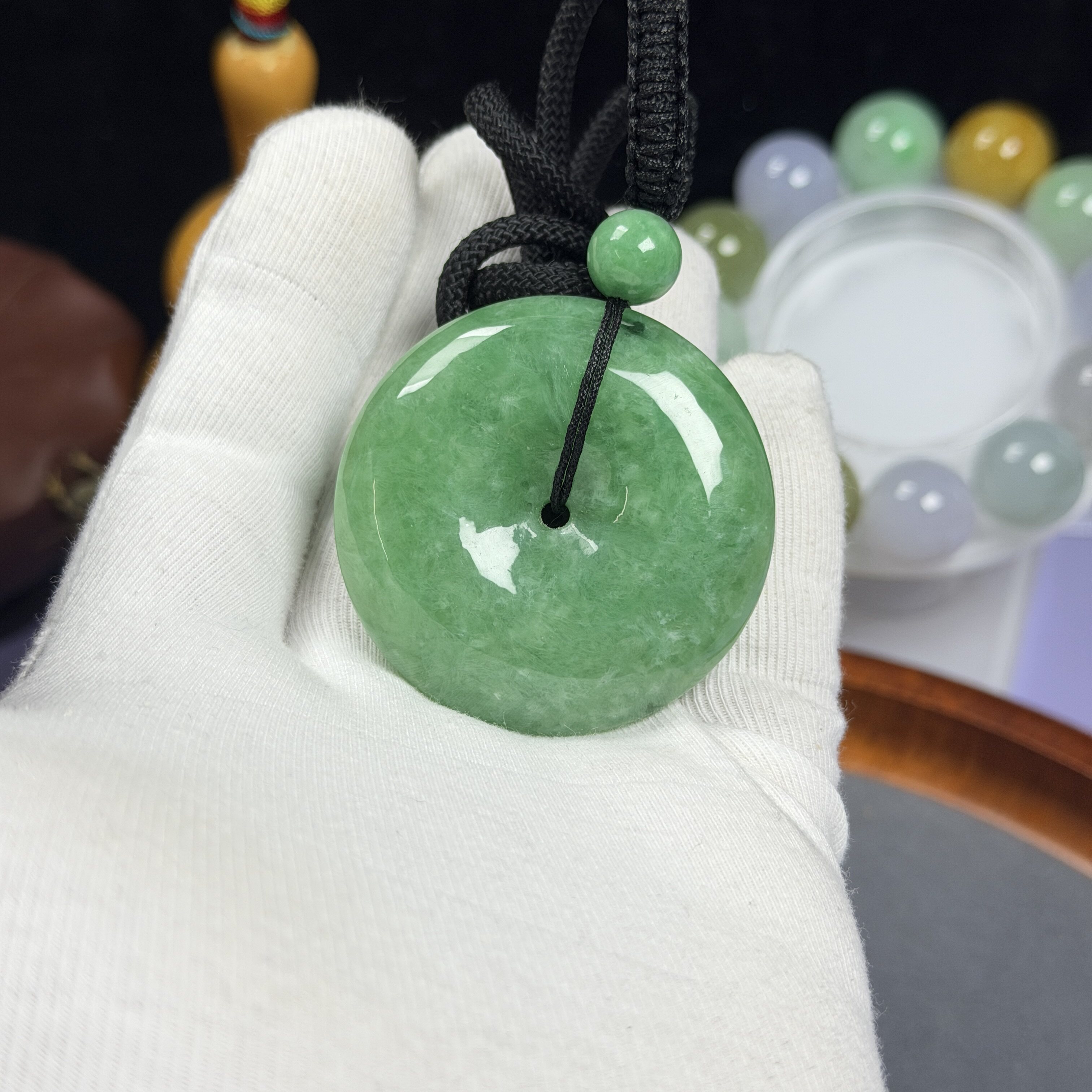 天然缅甸翡翠A货翡翠吊坠