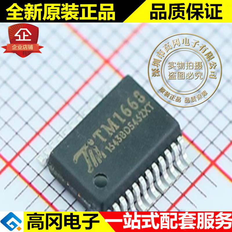 TM1668 SSOP24 TM 天微 带键盘扫描接口 10×2 bit 的LED驱动IC