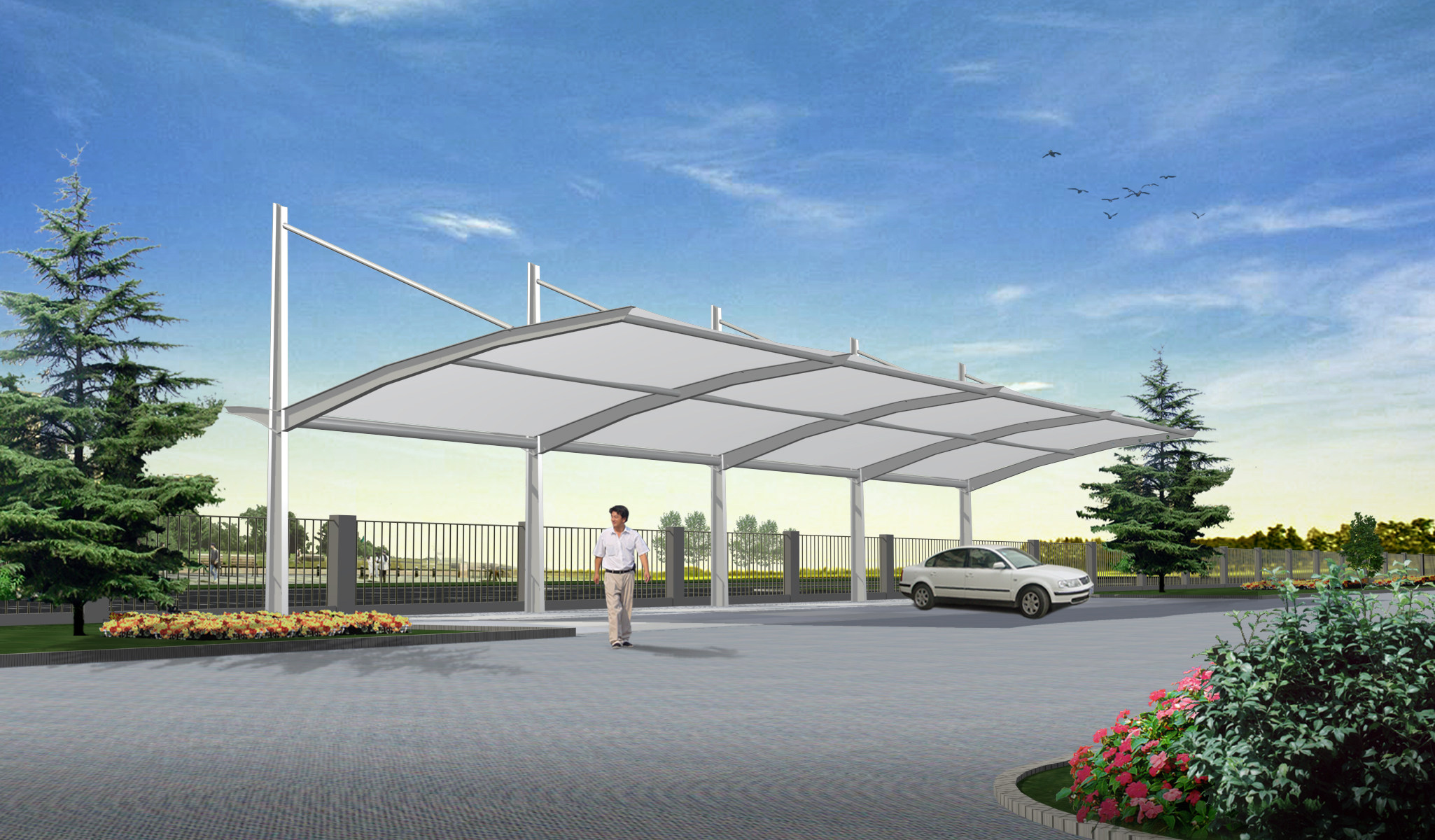 秀博进口韩工膜材2020老款pt5508篷布防水帆布遮阳膜结构行业商品