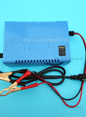 12V2A3A6A汽车摩托车电瓶车电瓶铅酸蓄电池充电器可充20AH-36AH60