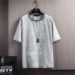 New cotton lovers' Unisex short sleeve T-shirt loose new men's cartoon printing