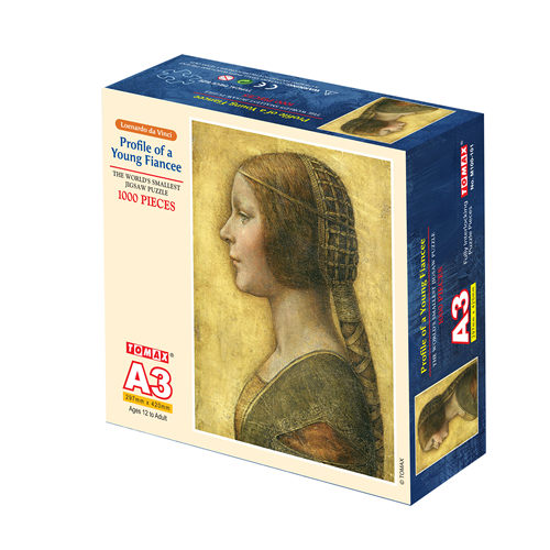 香港TOMAX正品1000片迷你版A3尺寸高难小拼图达芬奇名画 美丽公主