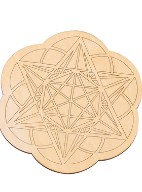 花朵木质杯垫防滑环保摆件装饰品