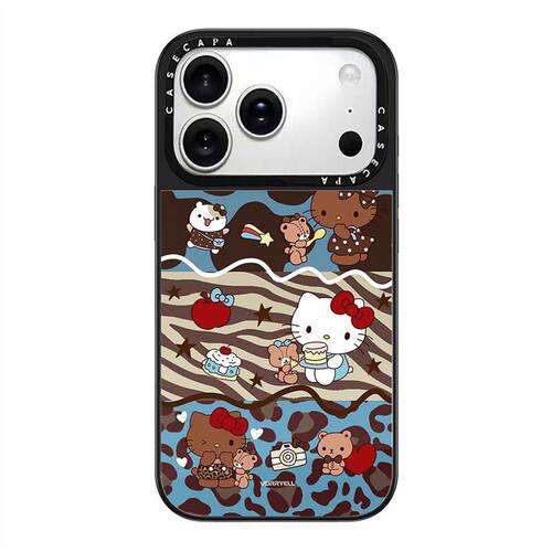 C家家联名牛仔HelloKitty猫豹纹手机壳适用iPhone17promax18苹果16pro/15/14/13/小众可爱12简约11卡通ins风